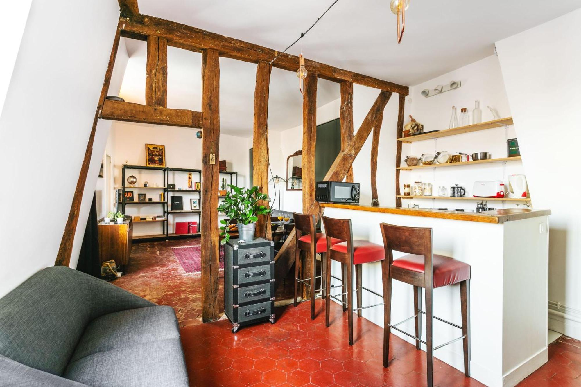 Central Paris 1Br Cozy Lägenhet Exteriör bild