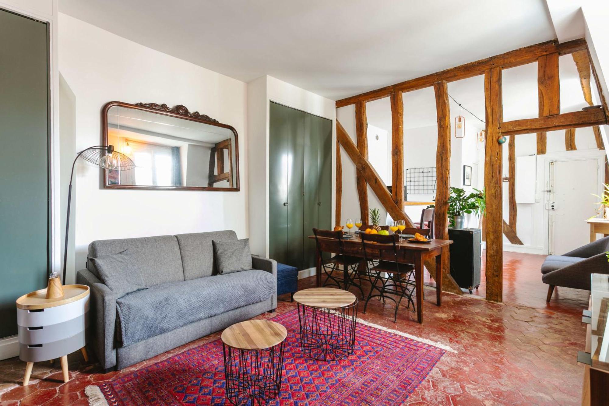 Central Paris 1Br Cozy Lägenhet Exteriör bild