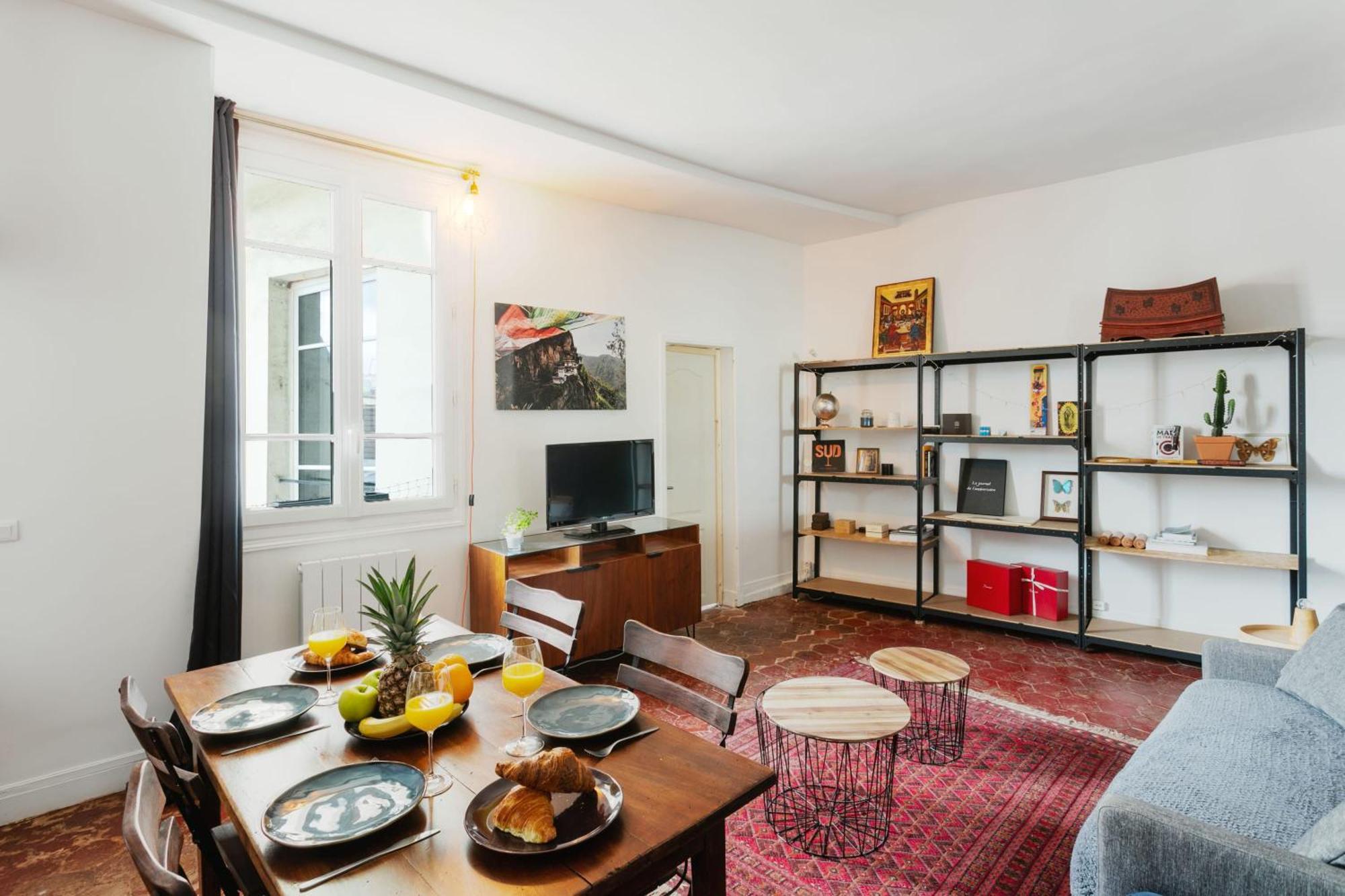 Central Paris 1Br Cozy Lägenhet Exteriör bild